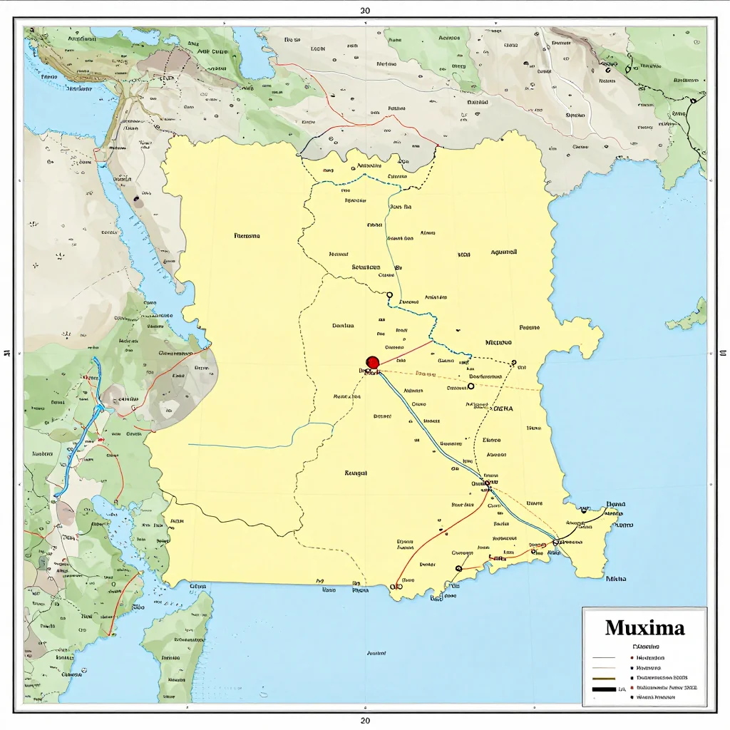 Muxima, Angola Political Map