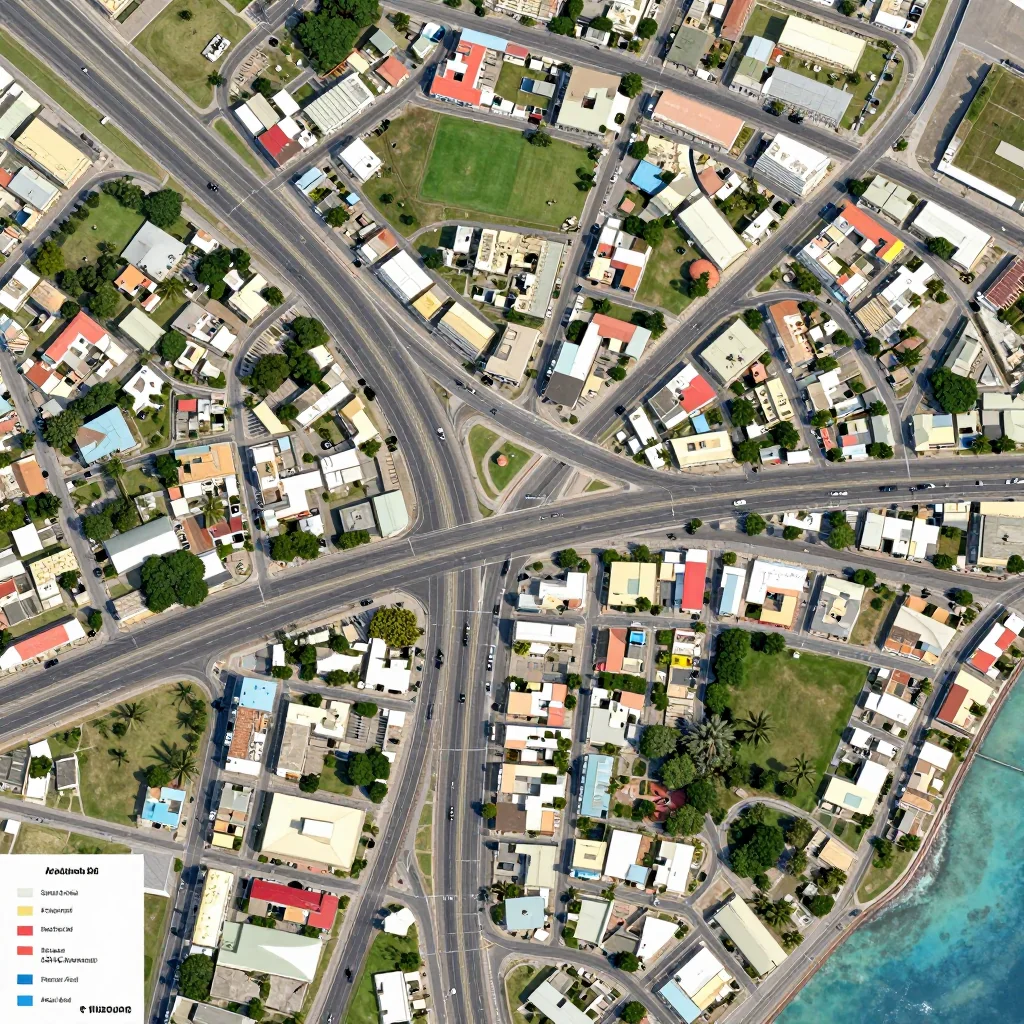 Noord, Aruba Street Map