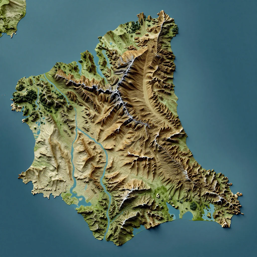 Noord, Aruba - Topographic Map Noord, Aruba Topographic Map