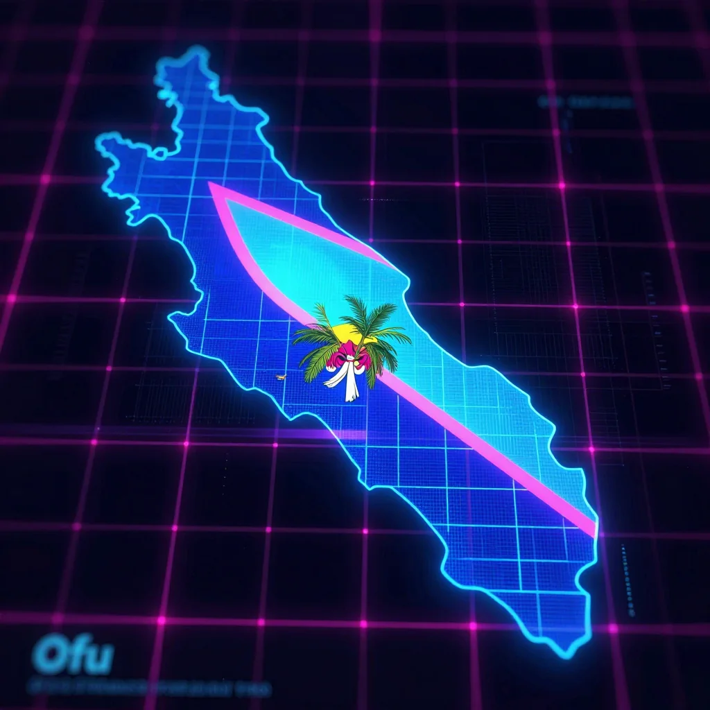 Ofu, American Samoa Cyberpunk Map