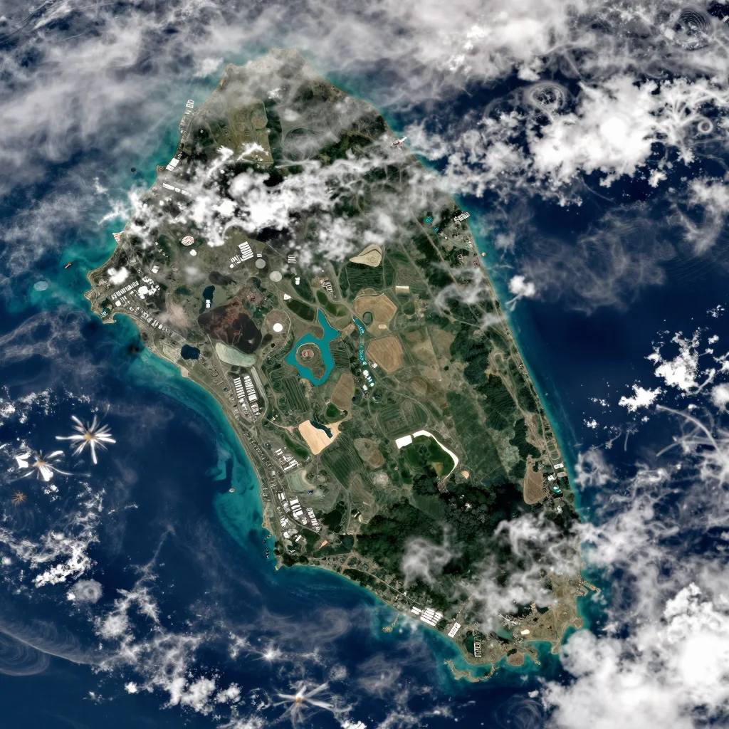 Ofu, American Samoa Satellite View