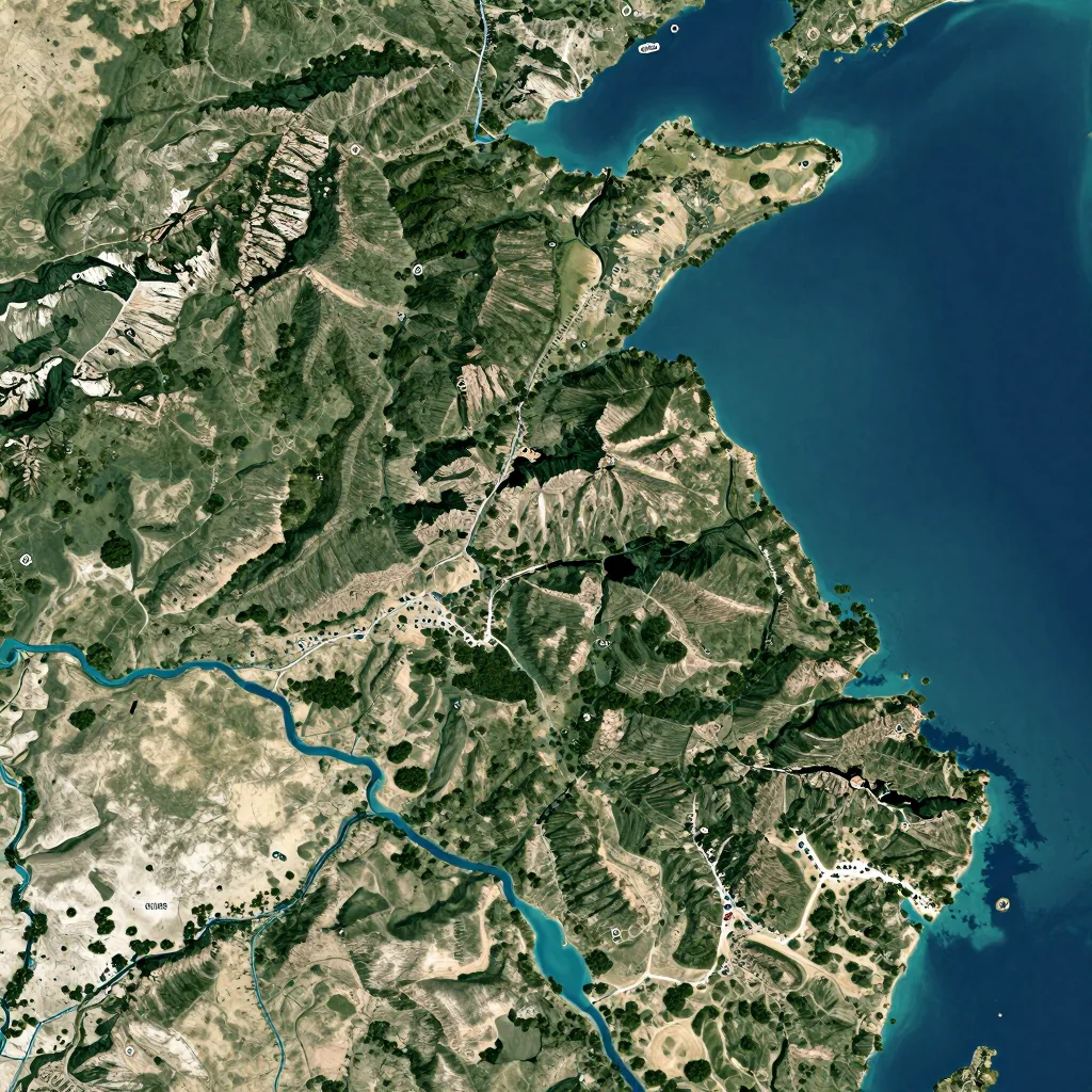 Oistins, Barbados Physical Geography Map