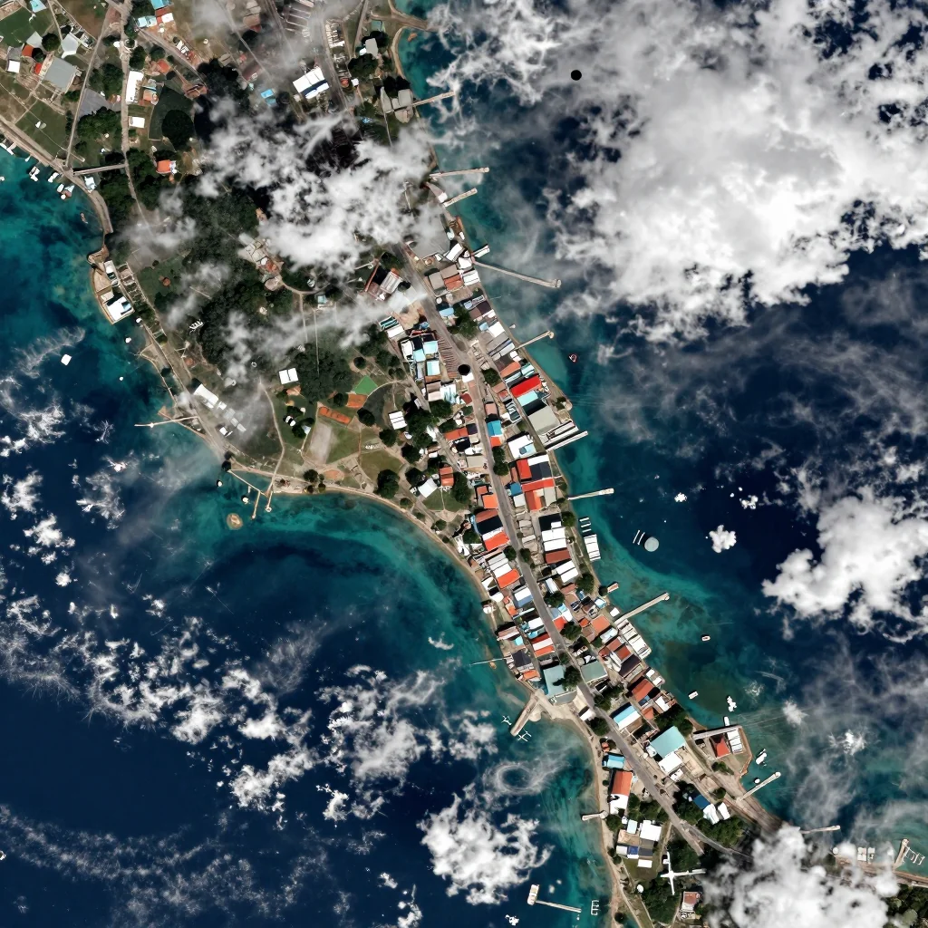Oistins, Barbados Satellite View