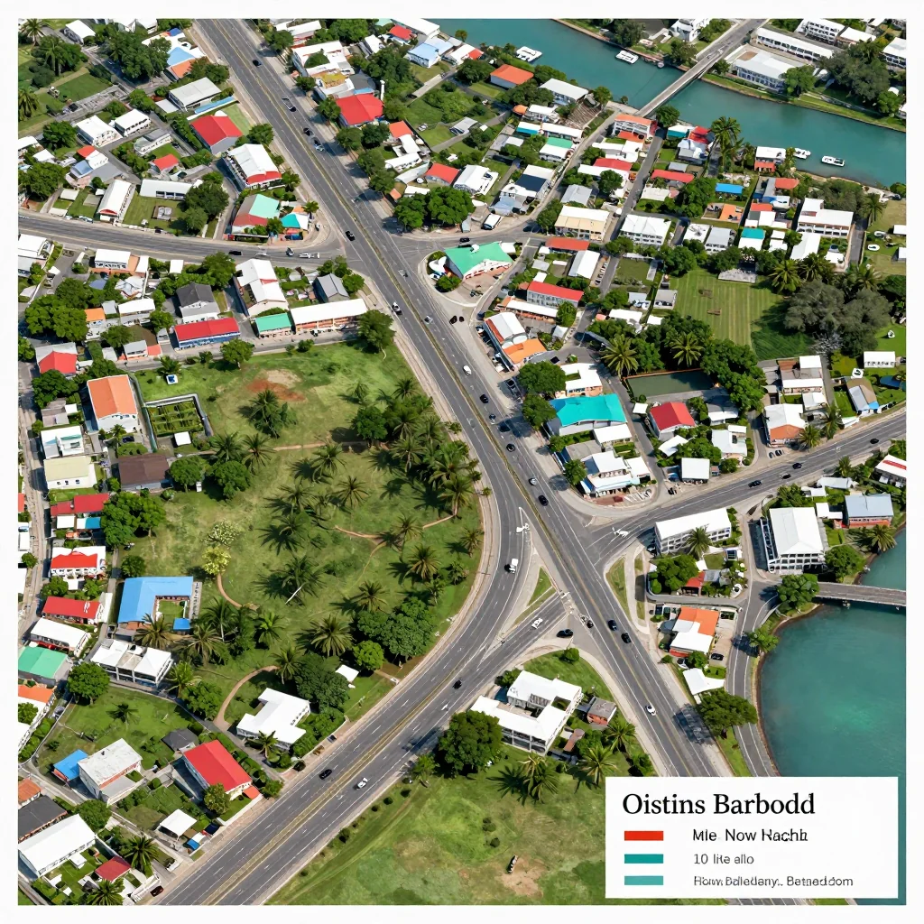 Oistins, Barbados Street Map