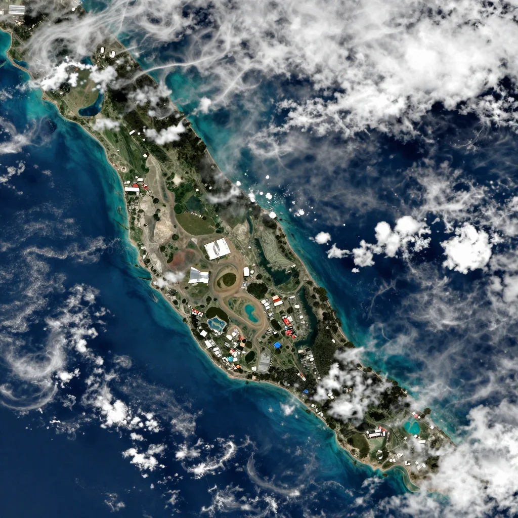 Olosega, American Samoa - Satellite Image Olosega, American Samoa Satellite View