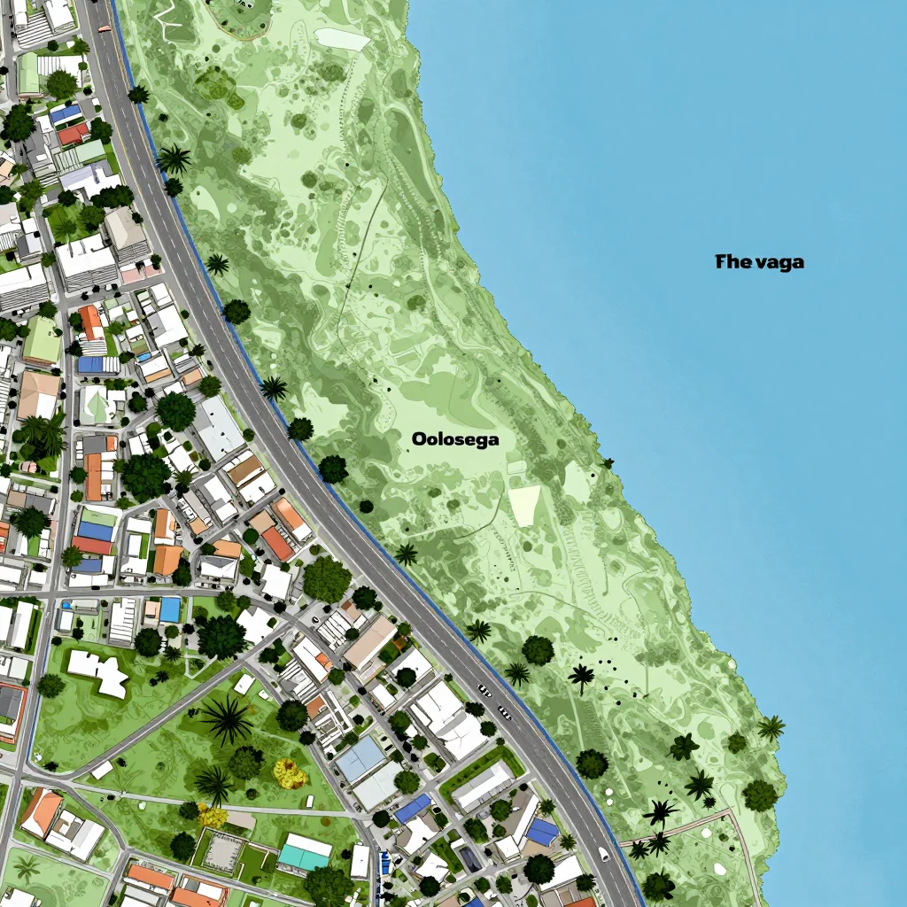 Olosega, American Samoa Street Map