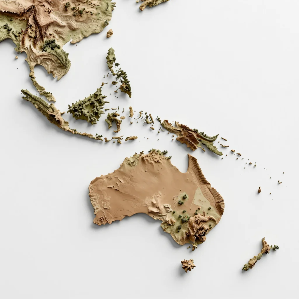 Olosega, American Samoa 3D Topographic