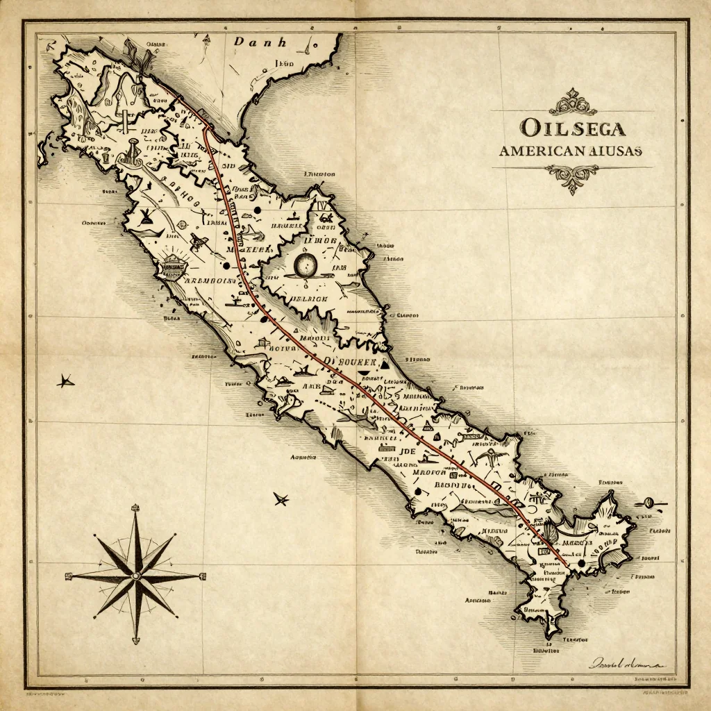Olosega, American Samoa Vintage Map