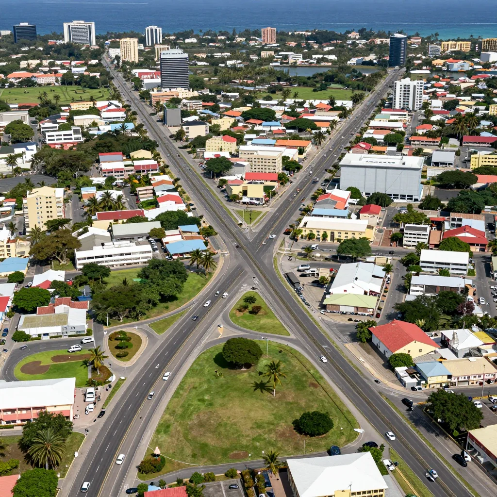 Oranjestad, Aruba Street Map