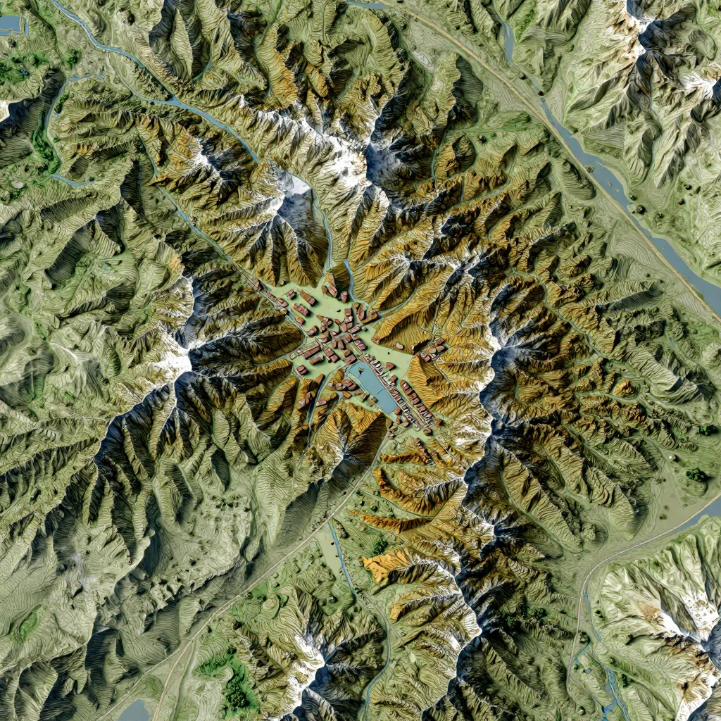 Ordino, Andorra - Topographic Map Ordino, Andorra Topographic Map