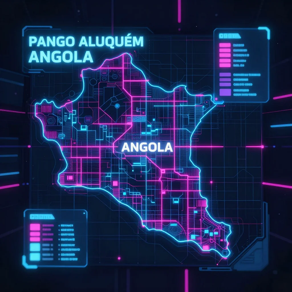 Pango Aluquém, Angola Cyberpunk Map