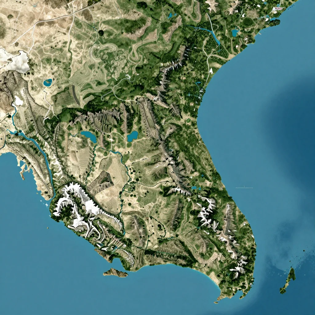 Paradera, Aruba Physical Geography Map