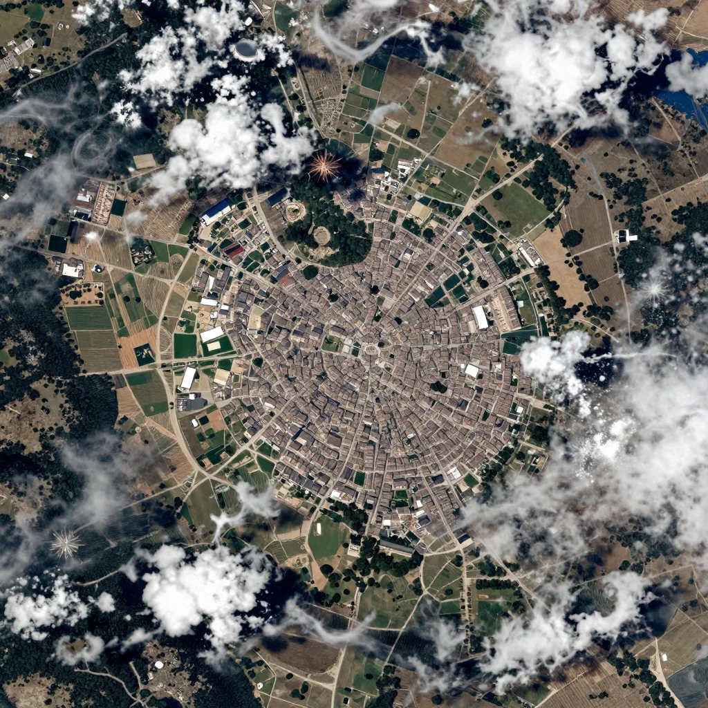 Pas de la Casa, Andorra Satellite View