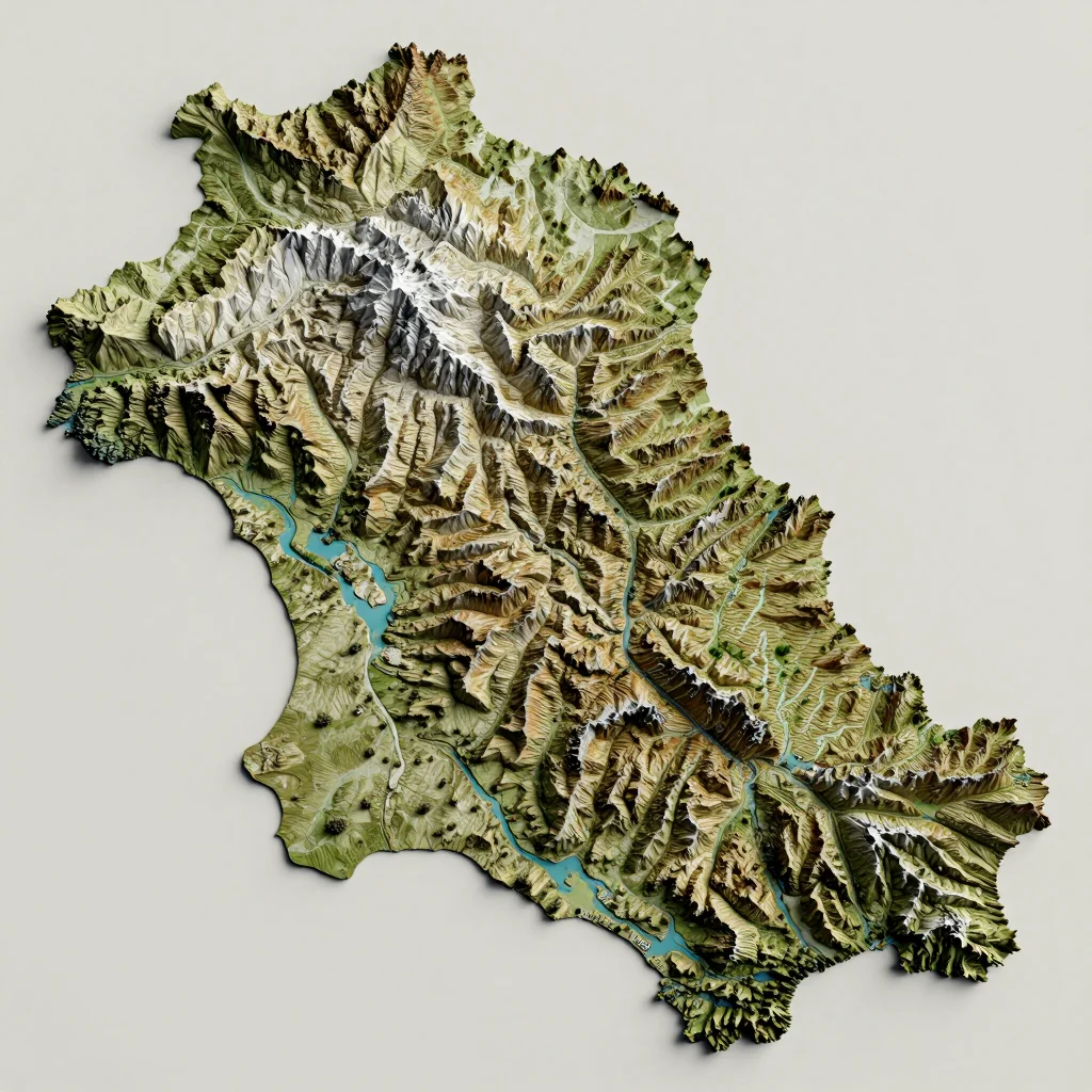 Poliçan, Albania - Topographic Map Poliçan, Albania Topographic Map