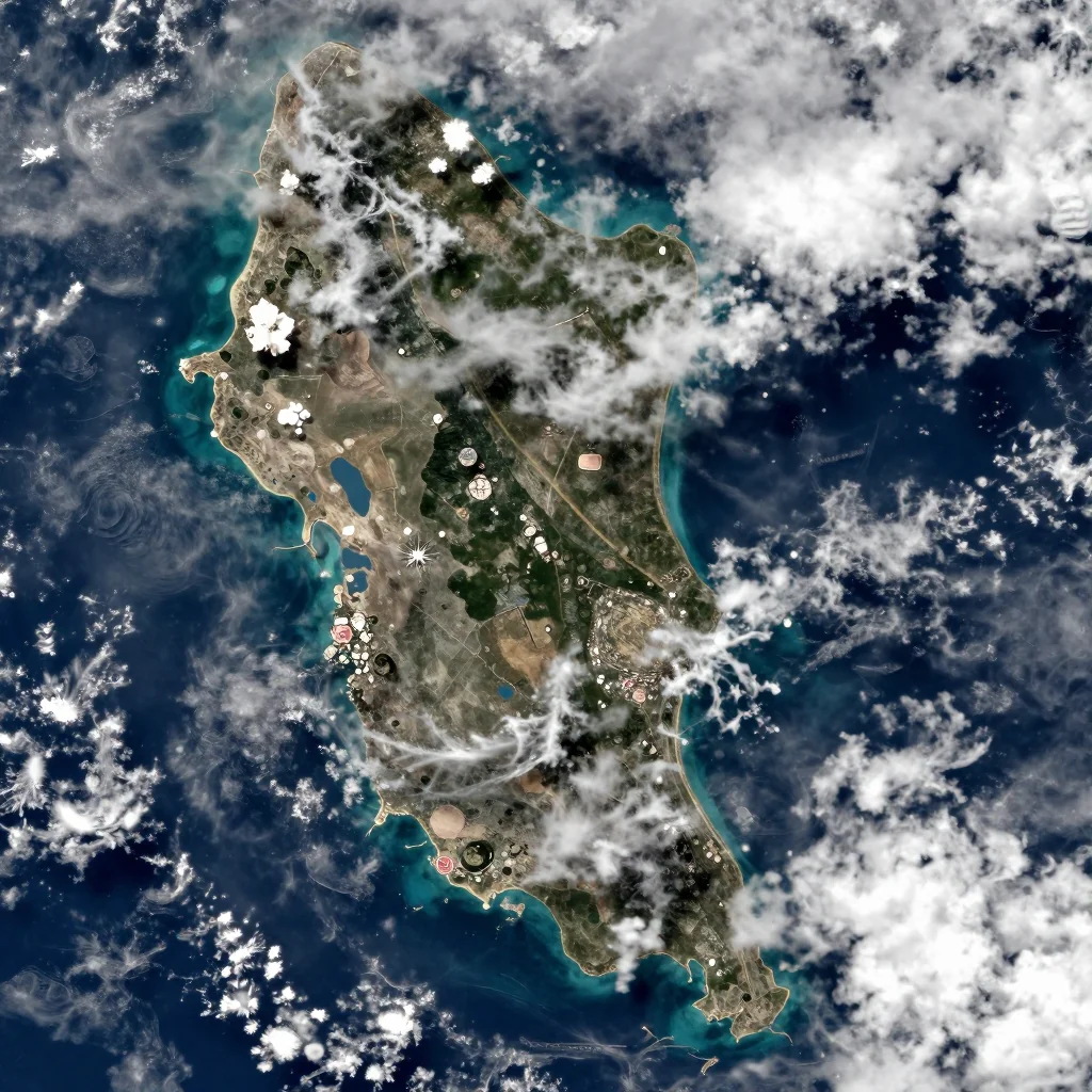 Pos Chiquito, Aruba Satellite View