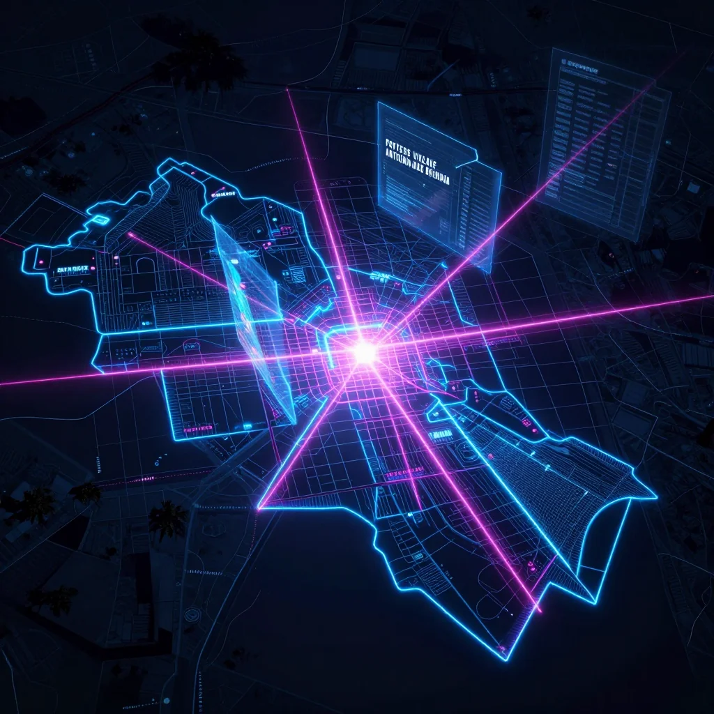 Potters Village, Antigua and Barbuda Cyberpunk Map