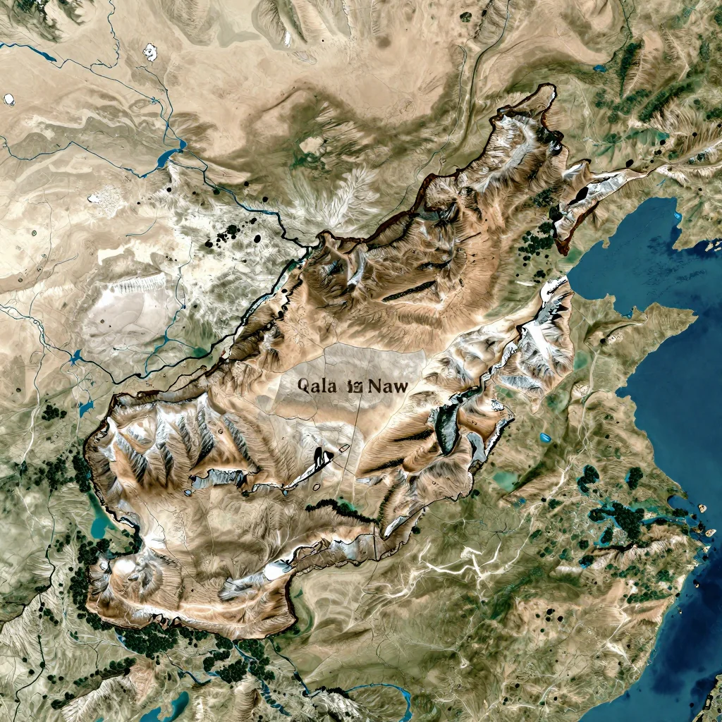 Qala i Naw, Afghanistan Physical Geography Map