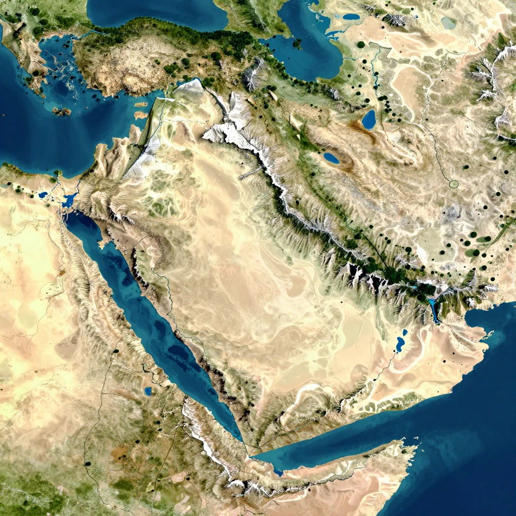 Reggane, Algeria - Physical Geography Map Reggane, Algeria Physical Geography Map