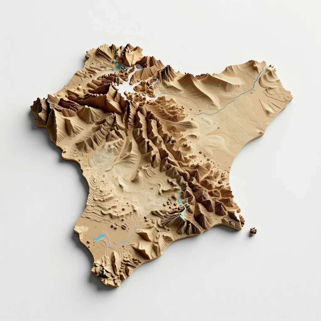Reggane, Algeria 3D Topographic