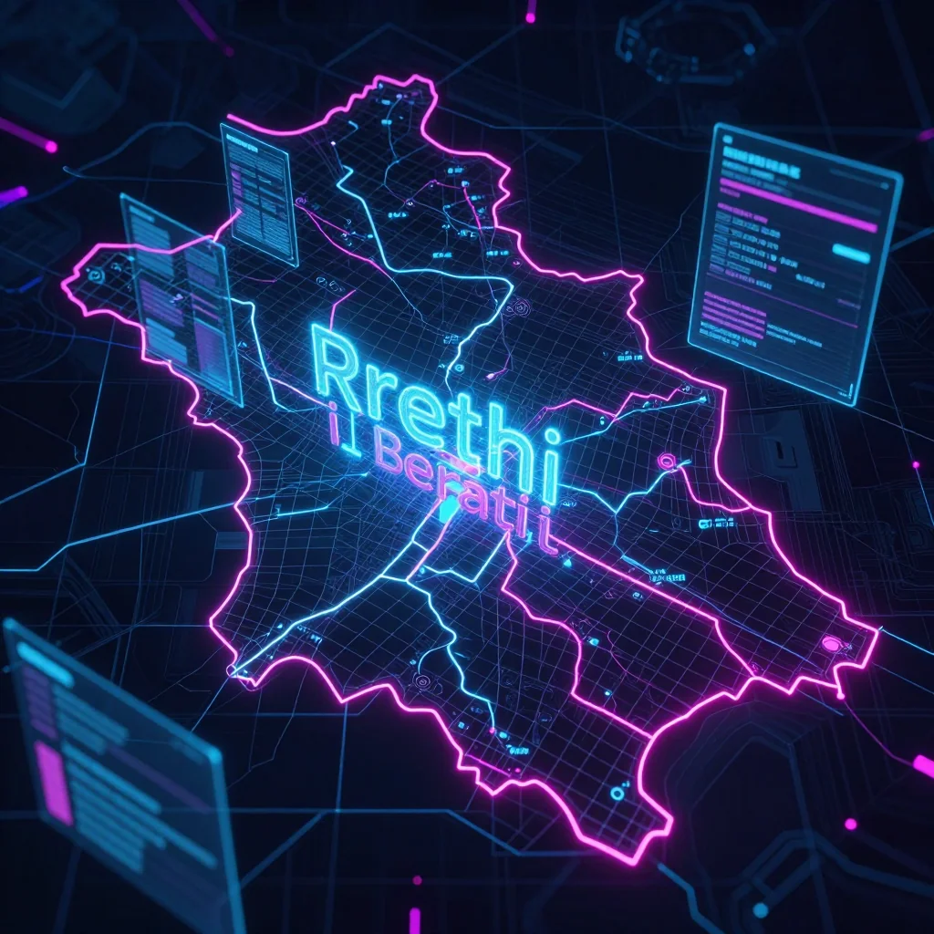Rrethi i Beratit, Albania Cyberpunk Map