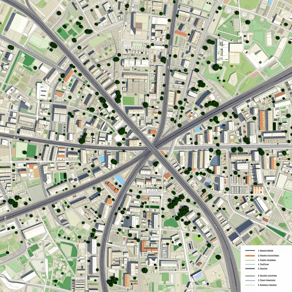 Rrethi i Beratit, Albania Street Map