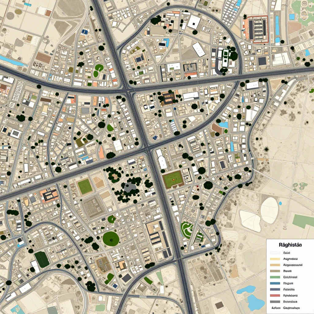 Rāghistān, Afghanistan Street Map