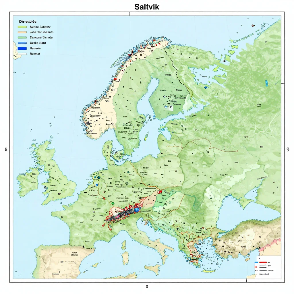 Saltvik, Aland Islands Political Map