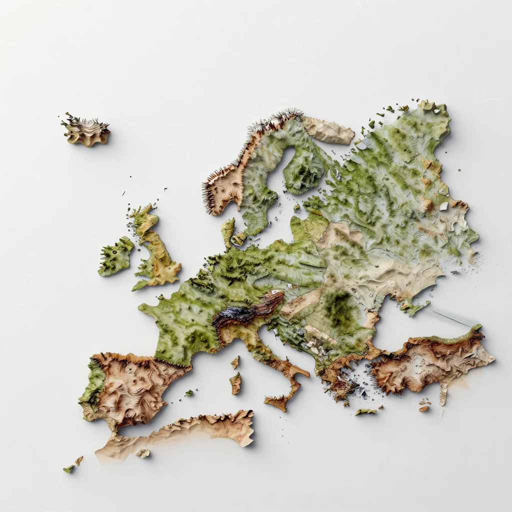 Saltvik, Aland Islands 3D Topographic