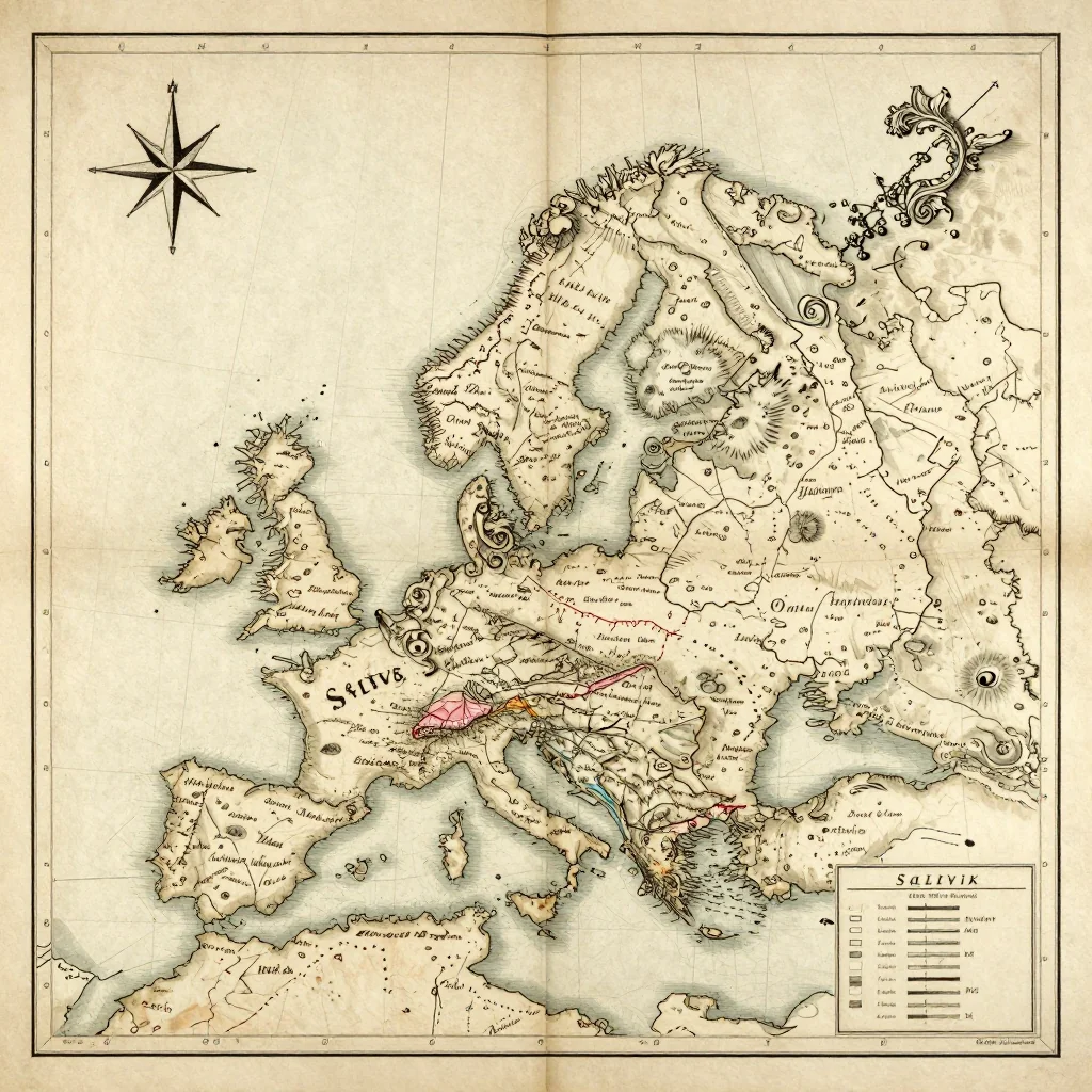 Saltvik, Aland Islands Vintage Map