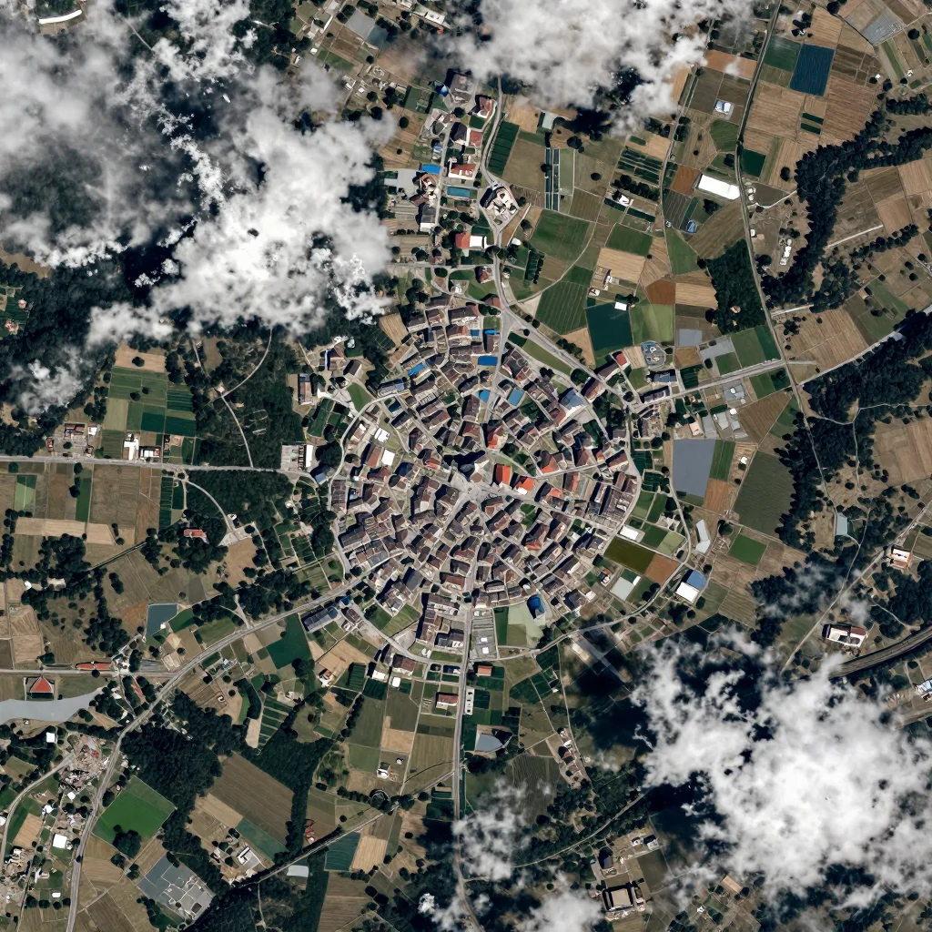Sant Julià de Lòria, Andorra Satellite View
