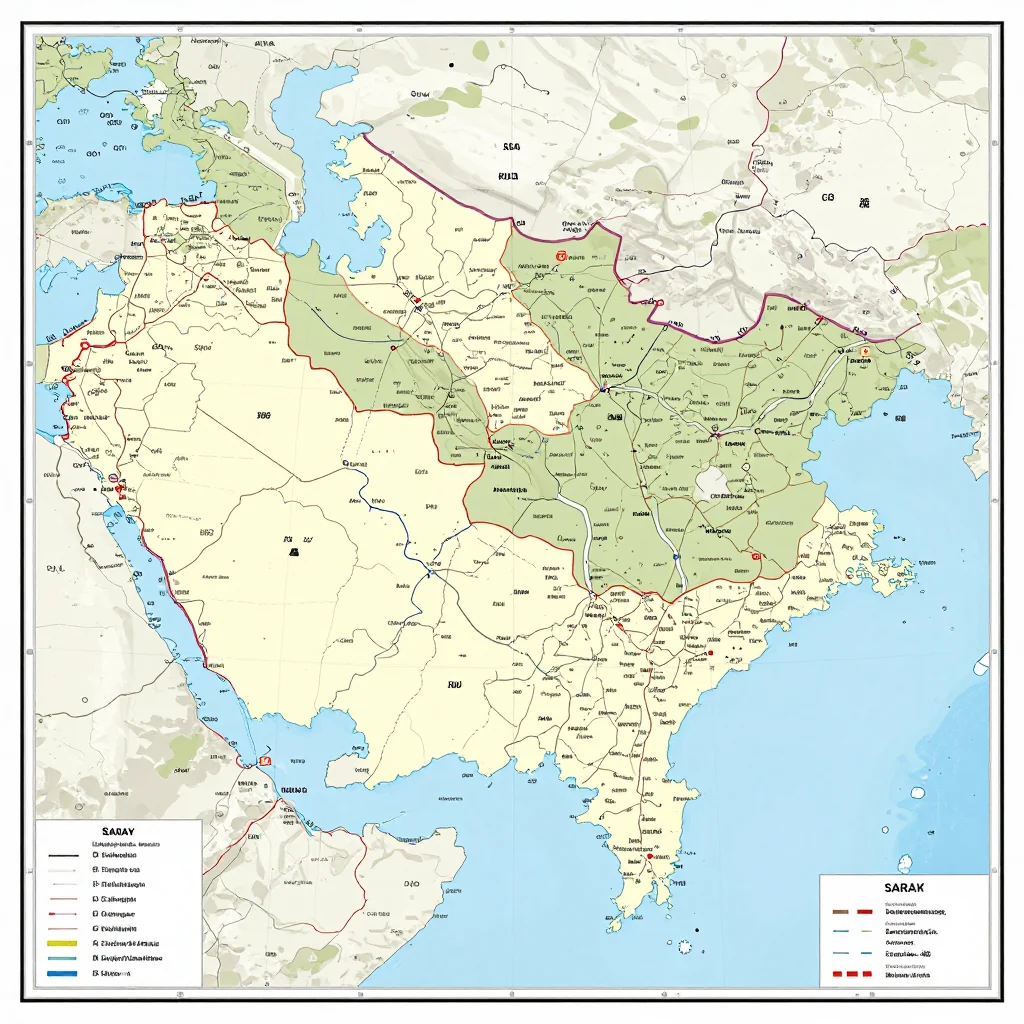 Saray, Azerbaijan Political Map