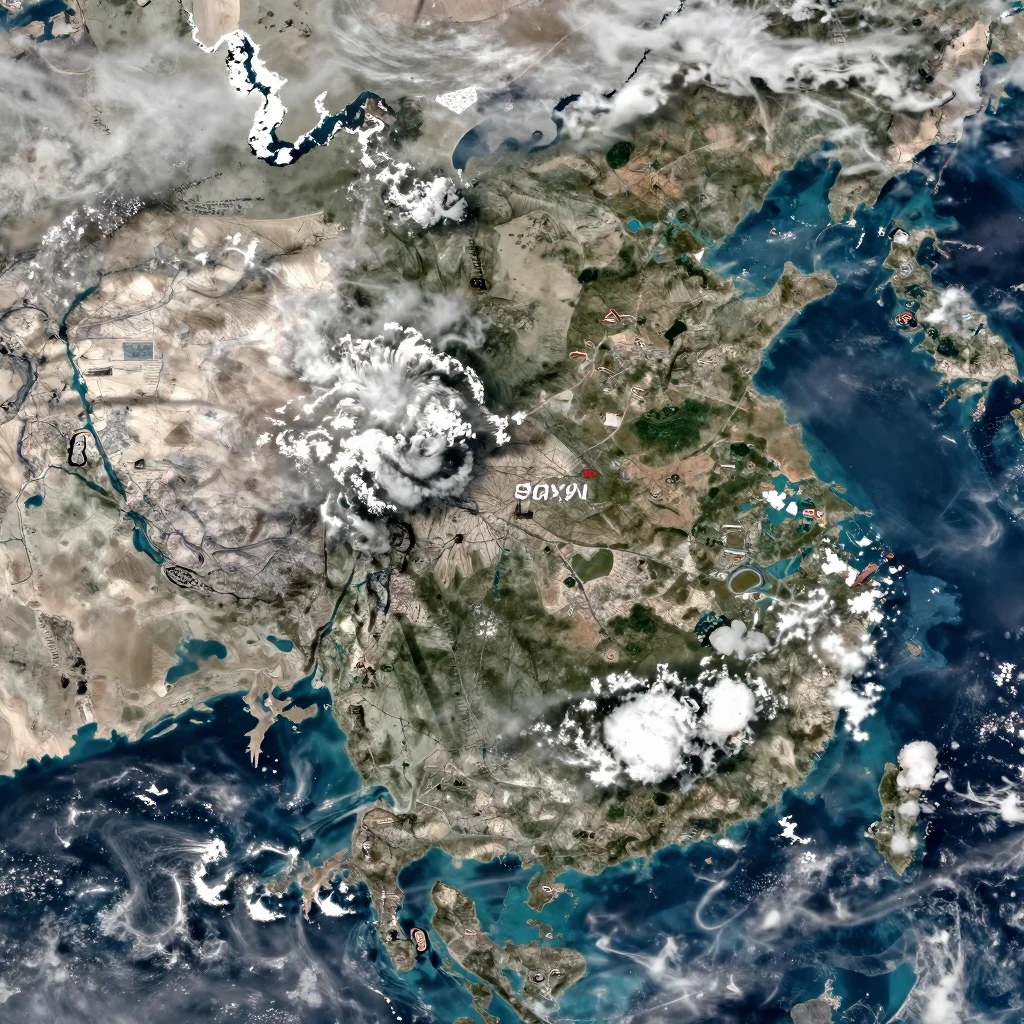 Saray, Azerbaijan Satellite View