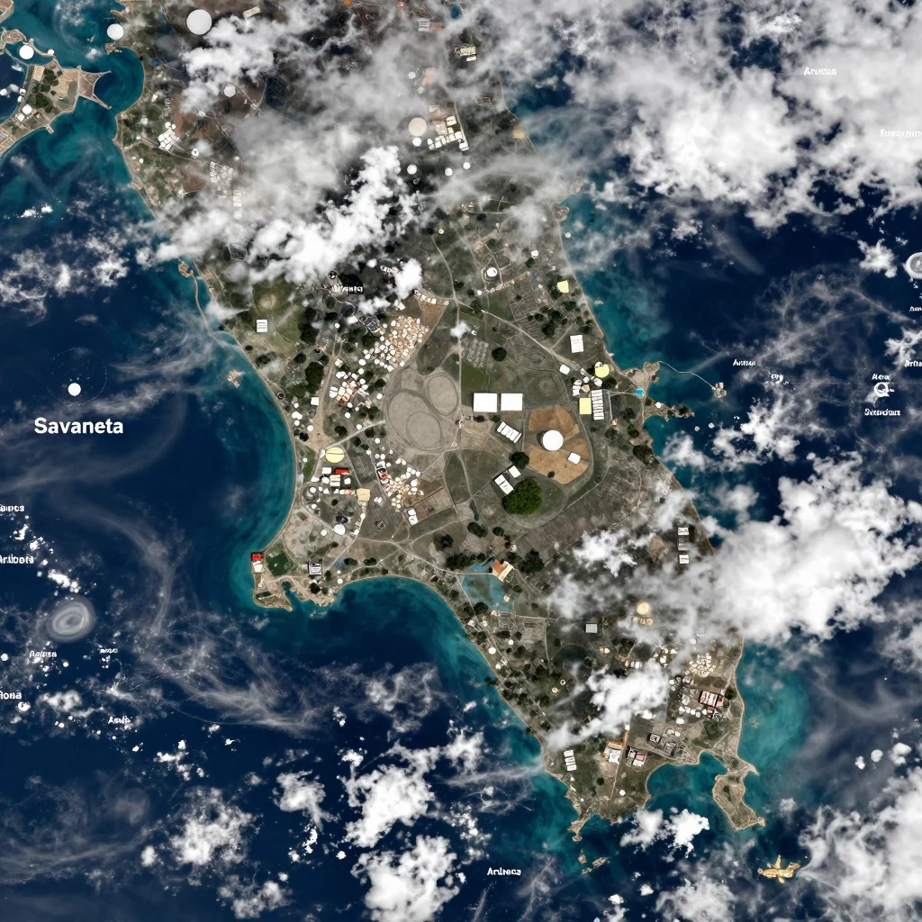 Savaneta, Aruba Satellite View