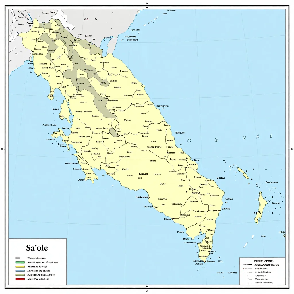 Saʻole, American Samoa Political Map