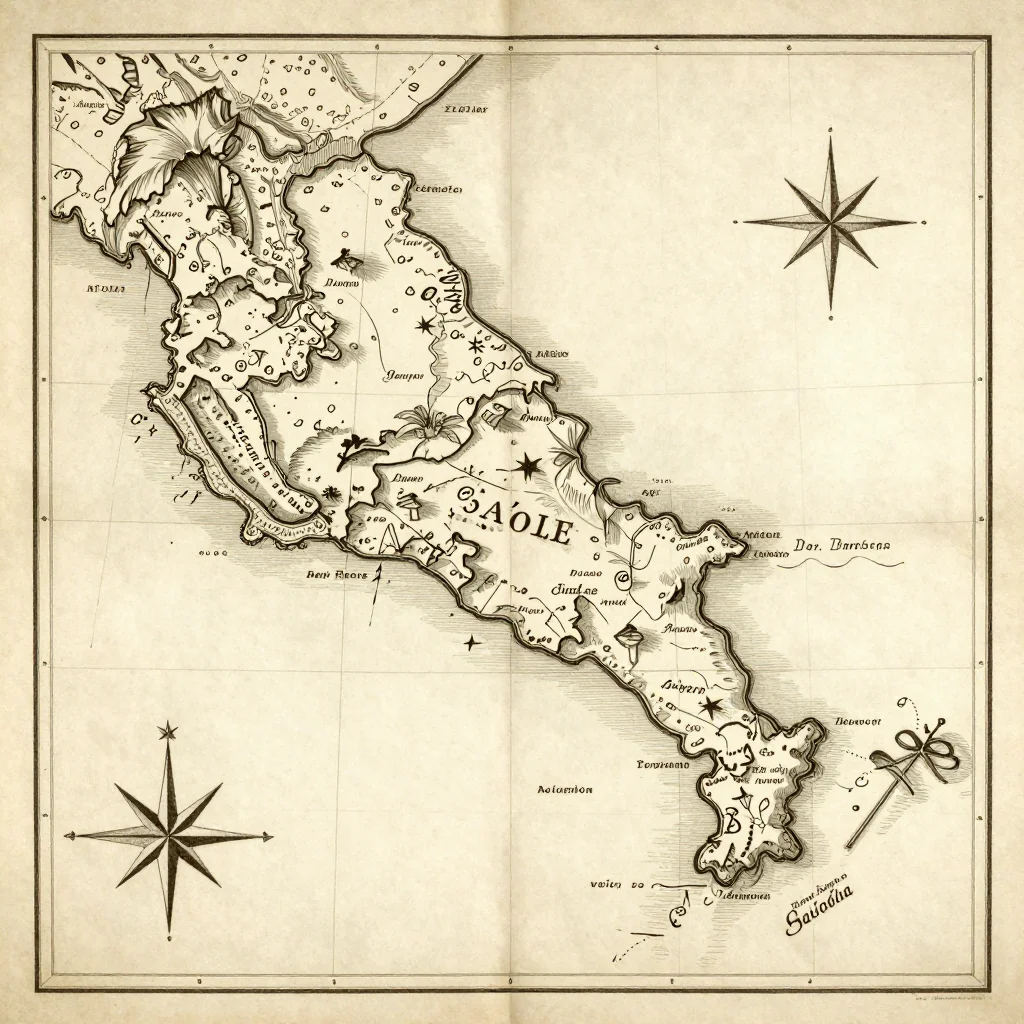 Saʻole, American Samoa Vintage Map