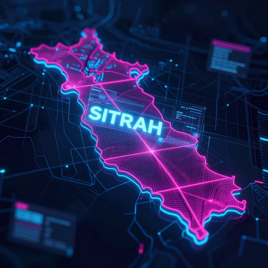 Sitrah, Bahrain Cyberpunk Map