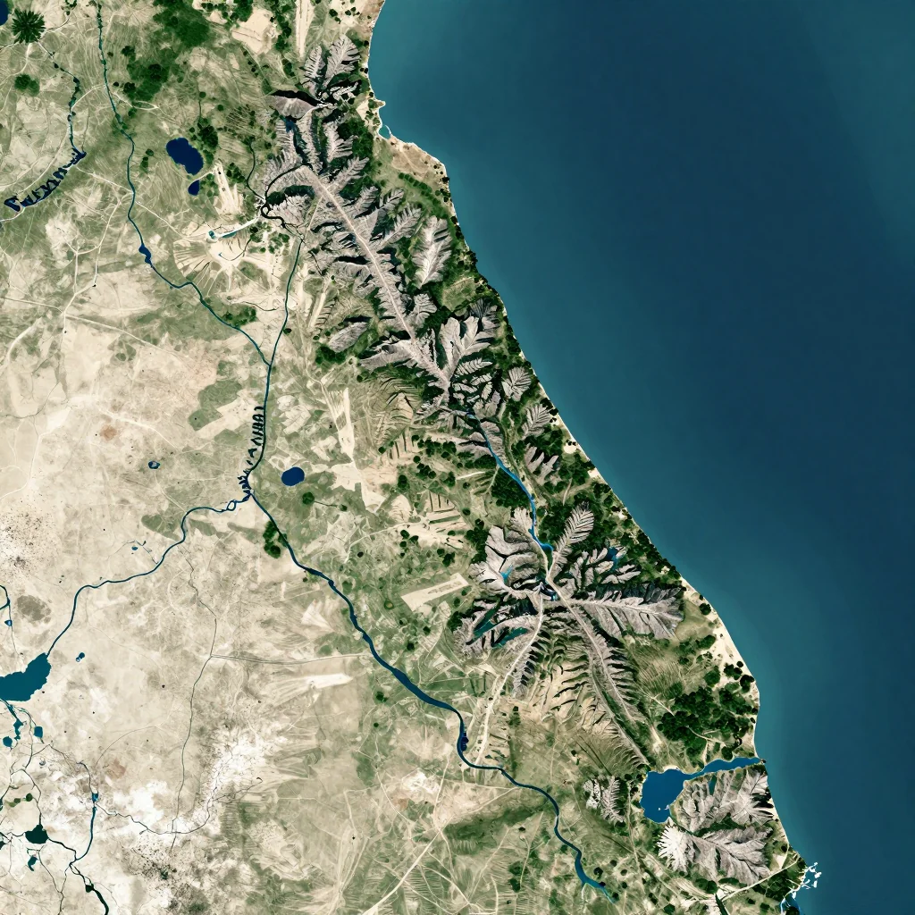 Sitrah, Bahrain - Physical Geography Map Sitrah, Bahrain Physical Geography Map