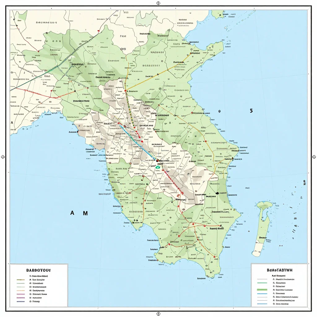 Speightstown, Barbados Political Map