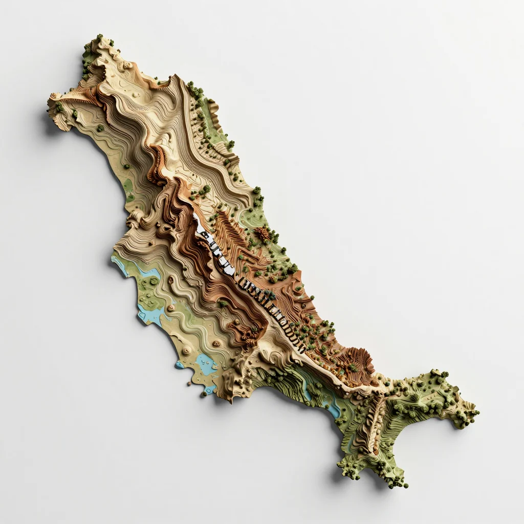 Speightstown, Barbados 3D Topographic