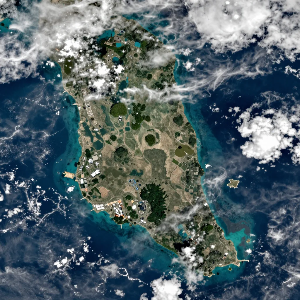 Sua, American Samoa Satellite View