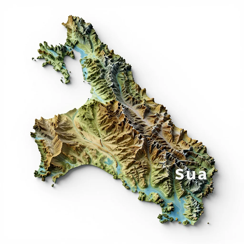Sua, American Samoa Topographic Map