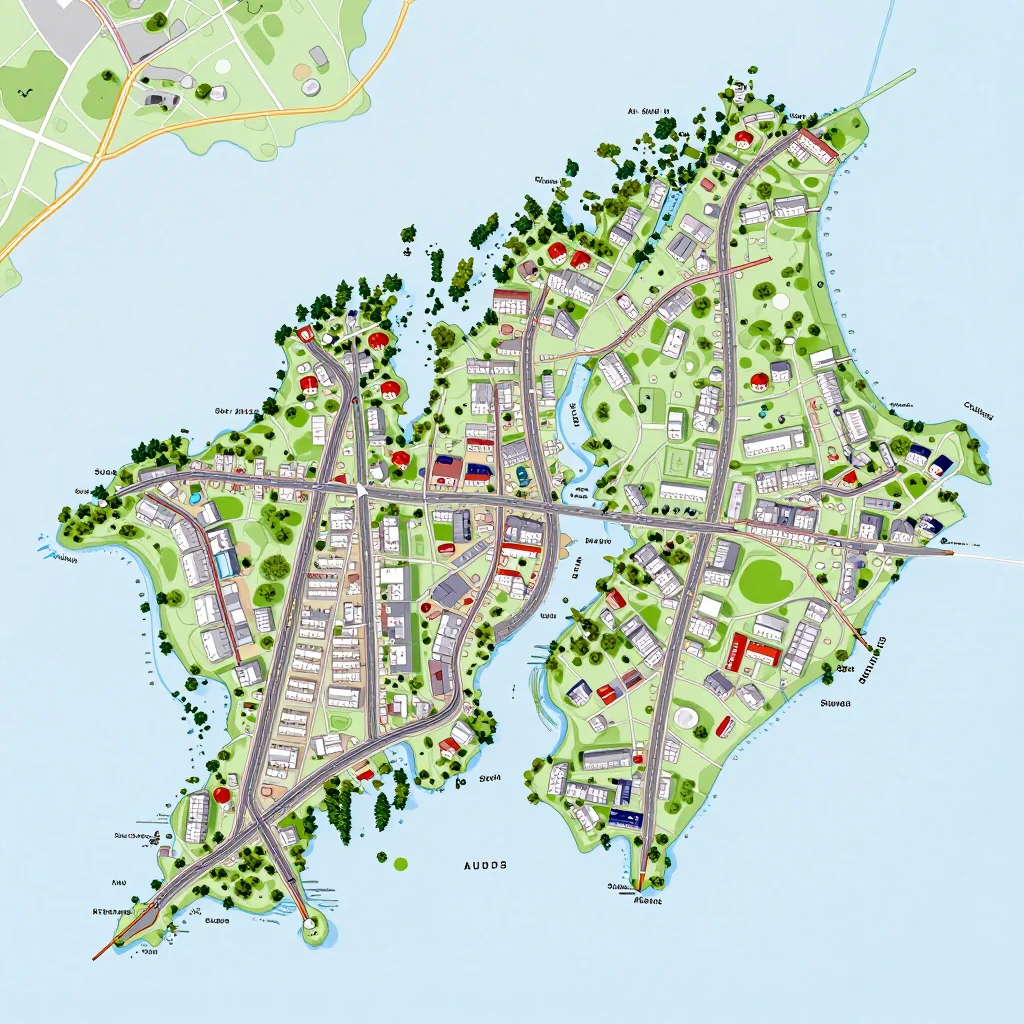 Sund, Aland Islands Street Map