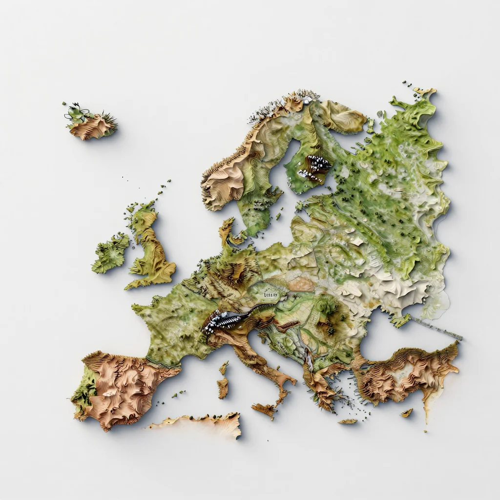 Sund, Aland Islands 3D Topographic