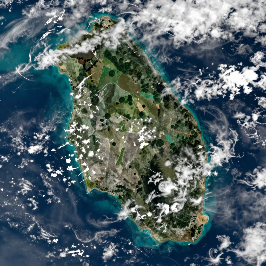 Tau, American Samoa Satellite View