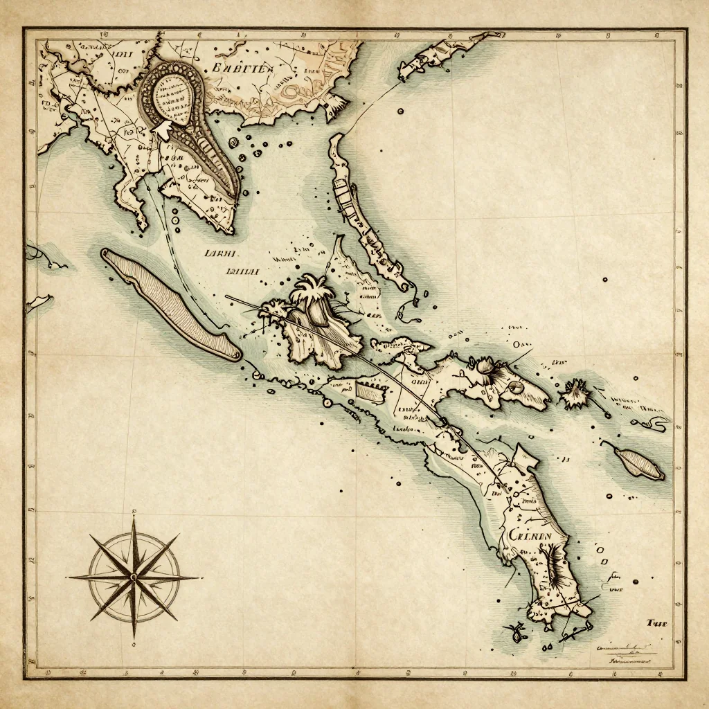 Tau, American Samoa Vintage Map