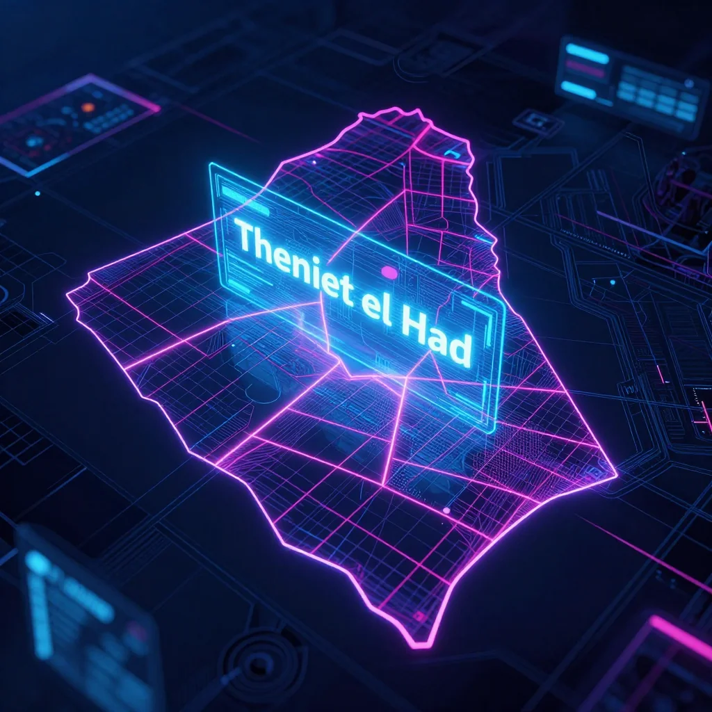 Theniet el Had, Algeria Cyberpunk Map