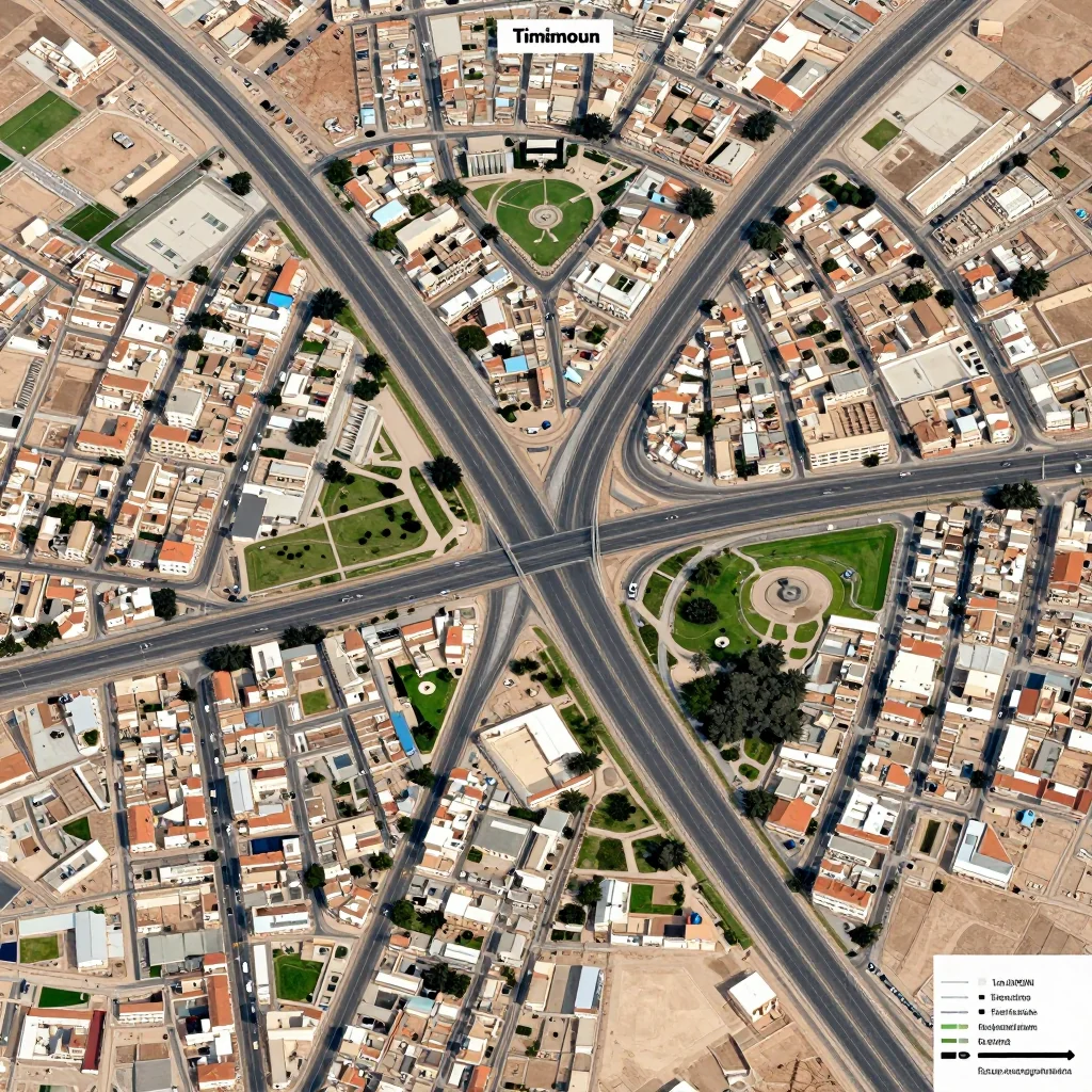 Timimoun, Algeria Street Map