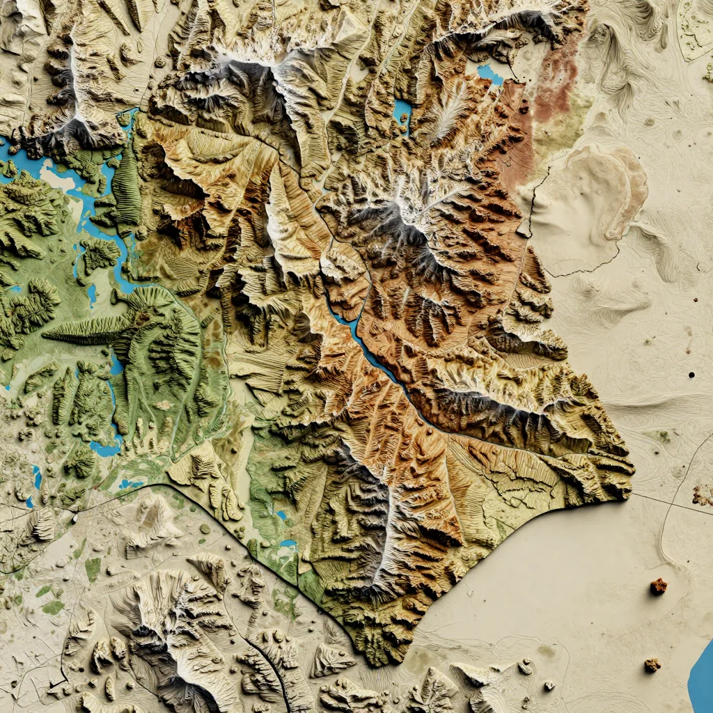 Timimoun, Algeria - Topographic Map Timimoun, Algeria Topographic Map