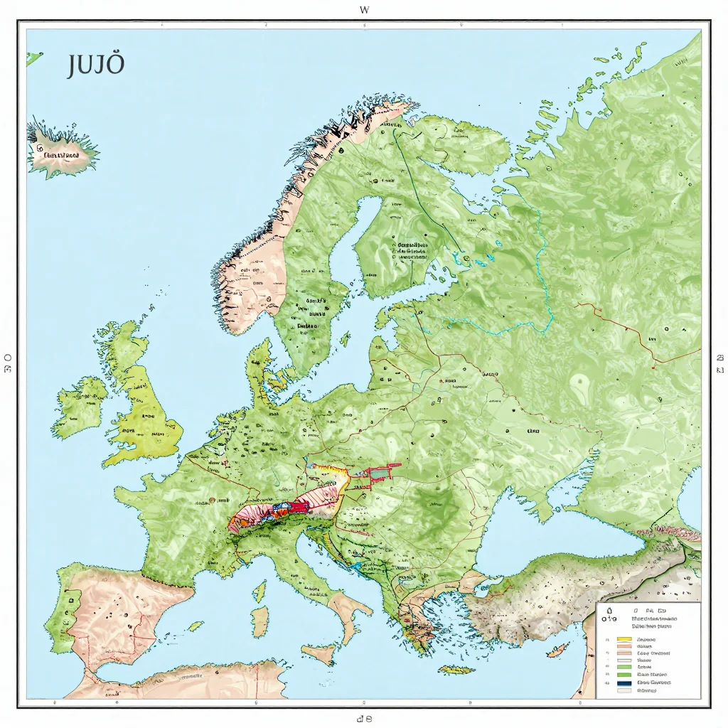 Tjudö, Aland Islands Political Map
