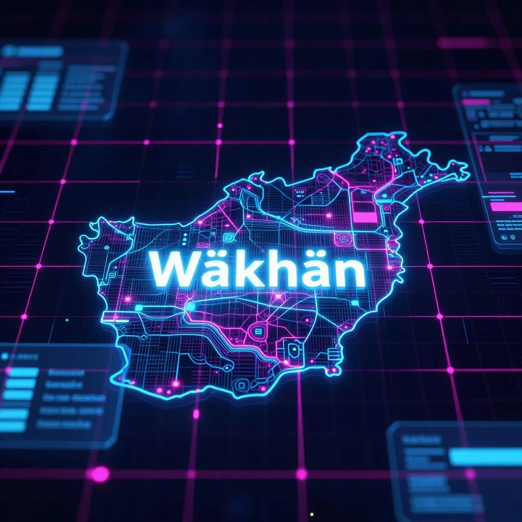Wākhān, Afghanistan Cyberpunk Map